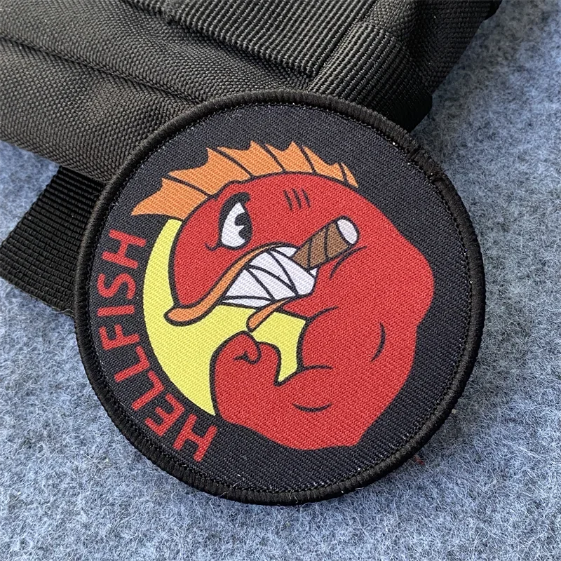 Urban Backpack Tactical - HELLFISH Logo Baskı Yama Kanca ve