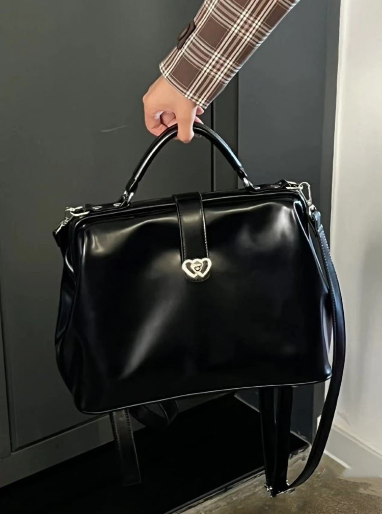 Leather Backpack Vintage - Vintage Siyah Y2k Mochila Kadın Pu