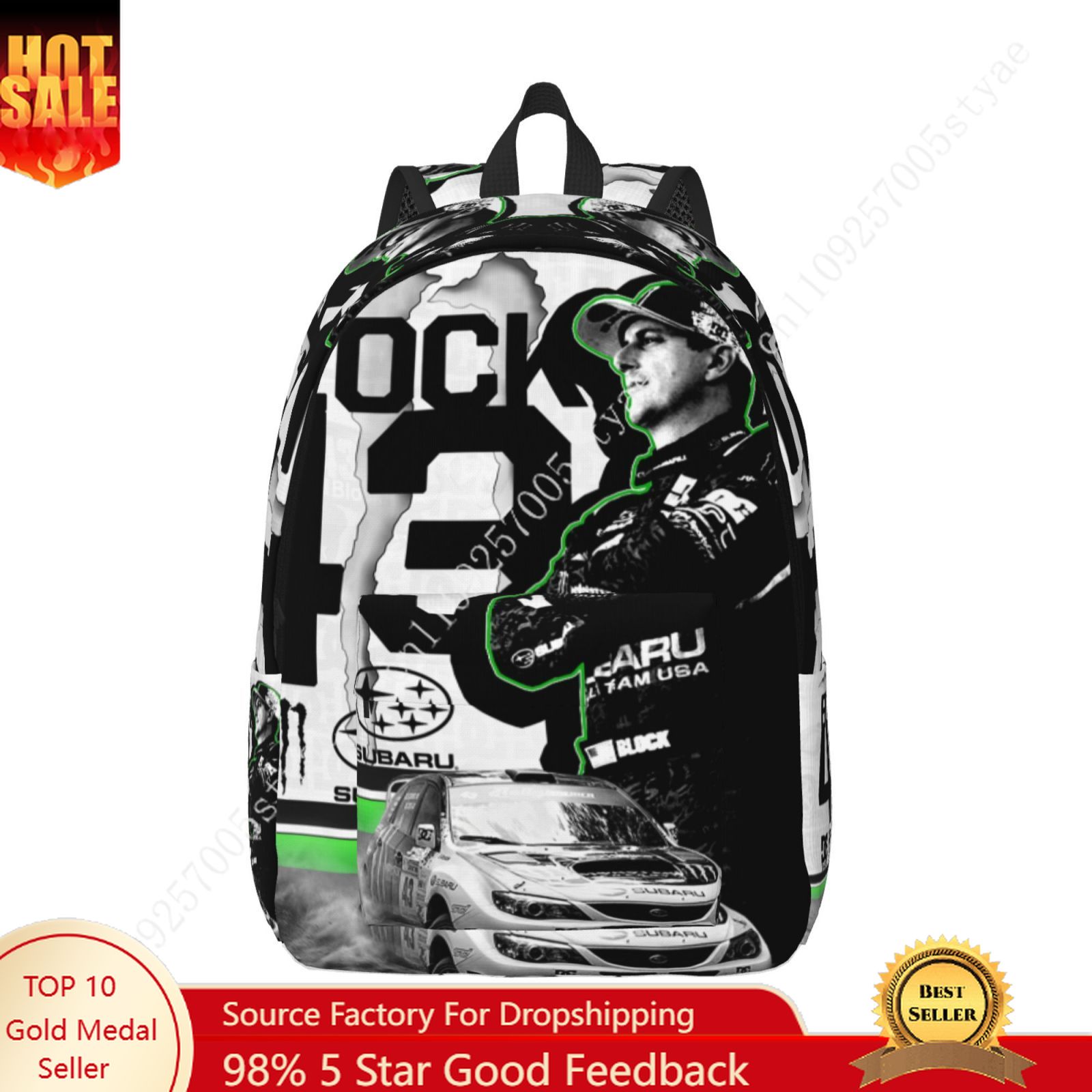 Canvas Backpack Casual - Ken Block 43 Özel Tasarım Kanvas