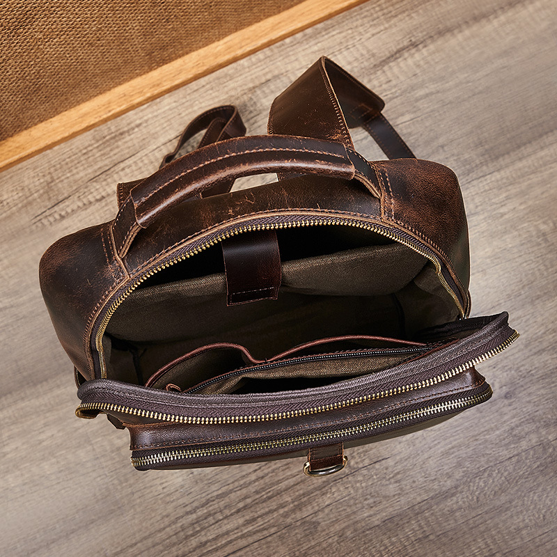 Erkekler İçin Üstün Kalite Mum - Leather Backpack Vintage incelemesi ve fiyatı