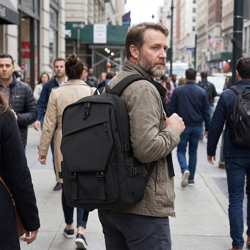 Moda İş Erkek Sırt Çantası Siy - Canvas Backpack Casual incelemesi ve fiyatı